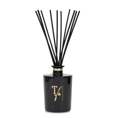 TEATRO FRAGRANZE UNICHE Foglie Di Fico Sticks in Vaso Nero Lucido 1500 ml